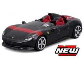 Ferrari  - Monza SP2 black/red - 1:43 - Bburago - 36049B - bura36049B | Toms Modelautos