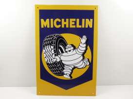 Metal Signs  - Michelin yellow/blue/white - Magazine Models - magPB213 - magPB213 | Toms Modelautos