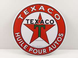 Metal Signs  - Texaco white/red/green - Magazine Models - magPB226 - magPB226 | Toms Modelautos