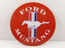 Metal Signs  - Ford Mustang white/red - Magazine Models - magPB228 - magPB228 | Toms Modelautos