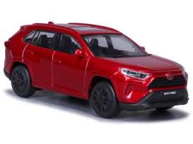 Toyota  - RAV4 2022 red - 1:43 - Bburago - 30466B - bura30466B | Toms Modelautos