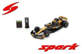 McLaren  - MCL38 2024 black/orange - 1:43 - Spark - S9523 - spas9523 | Toms Modelautos