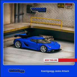 Koenigsegg  - Jesko blue - 1:64 - Tarmac - T64G-TL052-BL - TC-T64G-TL052-BL-MJ | Toms Modelautos