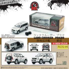 Toyota  - Land Cruiser Prado silver - 1:64 - BM Creations - 64B0351 - BM64B0351lhd | Toms Modelautos