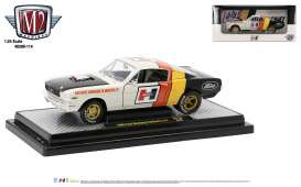 Ford Mustang - Fastback 2+2 1966 white/black/red/yellow - 1:24 - M2 Machines - 40300-114A - M2-40300-114A | Toms Modelautos