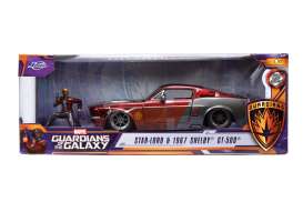 Ford  - Mustang Shelby GT-500 1967 red/grey - 1:24 - Jada Toys - 32915 - jada253225019 | Toms Modelautos