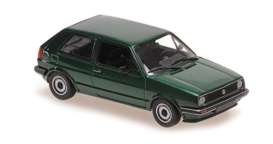 Volkswagen  - Golf 1985 green - 1:43 - Maxichamps - 940054100 - mc940054100 | Toms Modelautos