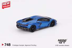 Lamborghini  - Revuelto 2024 blue - 1:64 - Mini GT - 00748-L - MGT00748lhd | Toms Modelautos