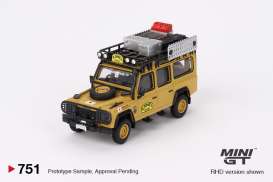 Land Rover  - Defender 110 1989 yellow - 1:64 - Mini GT - 00751-R - MGT00751rhd | Toms Modelautos