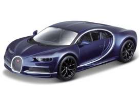 Bugatti  - Chiron blue - 1:32 - Bburago - 43060 - bura43060 | Toms Modelautos