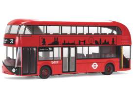 Bus  - red/black - 1:76 - Corgi - GS89202 - corgiGS89202 | Toms Modelautos