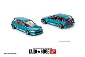 Honda  - Civic 1987 blue - 1:64 - Mini GT - KHMG126 - MGTKHMG126 | Toms Modelautos