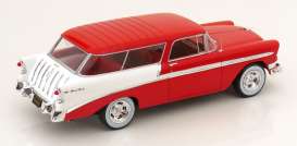 Chevrolet  - Bel Air 1956 red/white - 1:18 - KK - Scale - 181291 - kkdc181291 | Toms Modelautos
