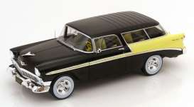 Chevrolet  - Bel Air 1956 black/yellow - 1:18 - KK - Scale - 181293 - kkdc181293 | Toms Modelautos