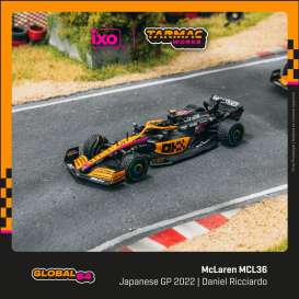 McLaren  - MCL36 orange/blue/black - 1:64 - Tarmac - T64G-F041-DR2 - TC-T64G-F041DR2 | Toms Modelautos