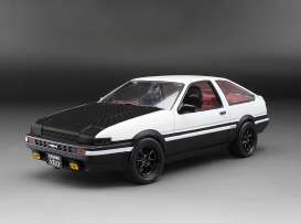 Toyota  - Sprinter Trueno GT Apex AE86 1986 white/black - 1:24 - SunStar - 51003 - sun51003 | Toms Modelautos