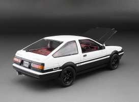 Toyota  - Sprinter Trueno GT Apex AE86 1986 white/black - 1:24 - SunStar - 51003 - sun51003 | Toms Modelautos