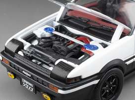 Toyota  - Sprinter Trueno GT Apex AE86 1986 white/black - 1:24 - SunStar - 51003 - sun51003 | Toms Modelautos