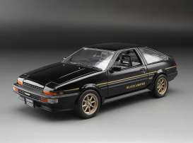 Toyota  - Sprinter Trueno GT Apex AE86 1986 black/gold - 1:24 - SunStar - 51005 - sun51005 | Toms Modelautos