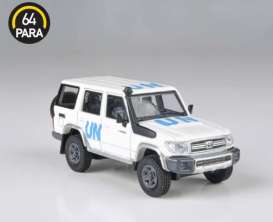 Toyota  - Land Cruiser 76 2014 white/blue - 1:64 - Para64 - 55319 - pa55319lhd | Toms Modelautos