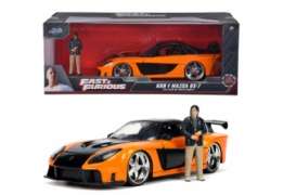 Mazda  - RX7 orange/black - 1:24 - Jada Toys - 33174 - jada253205002 | Toms Modelautos