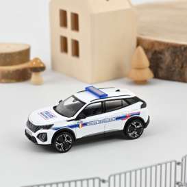 Peugeot  - 2008  2024 white/blue - 1:43 - Norev - 472875 - nor472875 | Toms Modelautos
