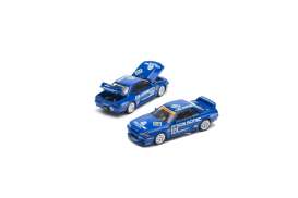 Nissan  - Skyline GT-R R32 blue - 1:64 - Pop Race Limited - PR640104 - PR640104 | Toms Modelautos