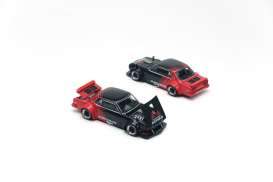 Nissan  - Skyline GT-R red/black - 1:64 - Pop Race Limited - PR640081 - PR640081 | Toms Modelautos