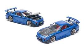 Mazda  - RX-7 blue - 1:64 - Pop Race Limited - PR640119 - PR640119 | Toms Modelautos