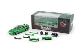 Nissan  - 180SX green - 1:64 - BM Creations - 64B0308 - BM64B0308Rhd | Toms Modelautos