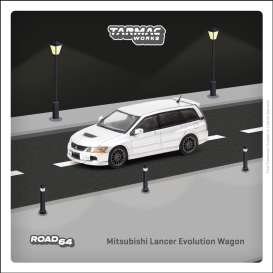 Mitsubishi  - Lancer Evo silver - 1:64 - Tarmac - T64R-042-SL - TC-T64R-042-SL | Tom's Modelauto's
