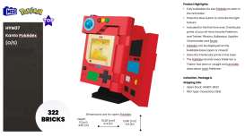 Mega Blocks  - Pokemon grey - Mattel - HYM37 - MegaHYM37 | Toms Modelautos