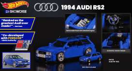 Mega Blocks  - Audi RS2 1994 blue - 1:24 - Mattel - HRY19 - hwmvHRY19 | Toms Modelautos