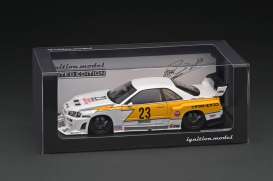 LB Works  - ER34 white/yellow - 1:18 - Ignition - IG2704 - IG2704 | Toms Modelautos
