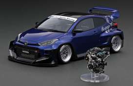 Toyota  - Yaris blue - 1:18 - Ignition - IG2903 - IG2903 | Toms Modelautos