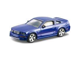 Ford  - Mustang GT blue - 1:43 - Bburago - 30119B - bura30119B | Toms Modelautos