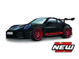 Porsche  - 911 GT3 RS black/red - 1:43 - Bburago - 38313 - bura38313 | Toms Modelautos