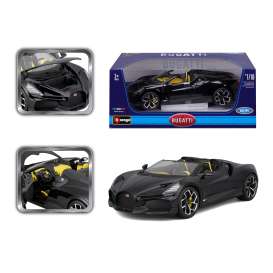 Bugatti  - W16 black - 1:18 - Bburago - 11051Z - bura11051Z | Toms Modelautos