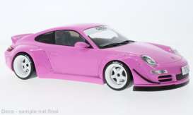 Porsche  - RWB 997 roze - 1:18 - IXO Models - CMC167 - ixCMC167 | Toms Modelautos