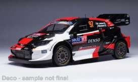 Toyota  - GR Yaris 2023 red/white/black - 1:18 - IXO Models - RMC174B - ixRMC174B | Toms Modelautos