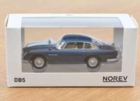 Aston Martin  - DB5 1963 blue - 1:43 - Norev - 270505 - nor270505 | Toms Modelautos