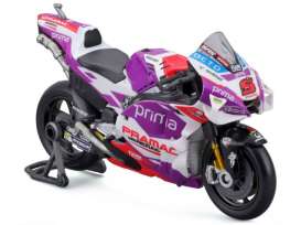 Ducati  - 2022 white/purple/red - 1:18 - Maisto - 36390Z - mai36390Z | Toms Modelautos