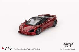 McLaren  - 750S 2023 dark red - 1:64 - Mini GT - 00775-R - MGT00775-rhd | Toms Modelautos