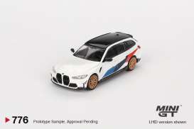 BMW  - M3 Touring 2023 white - 1:64 - Mini GT - 00776-R - MGT00776-rhd | Toms Modelautos