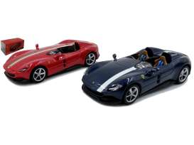 Ferrari  - SP1-SP2 2023 red/blue - 1:43 - Bburago - 36912-13set - bura36912-13set | Toms Modelautos