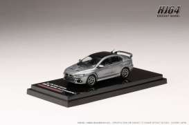 Mitsubishi  - Lancer Evolution X grey - 1:64 - Hobby Japan - HJ642053CGM - HJ642053CGM | Toms Modelautos