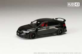 Honda  - Civic black - 1:43 - Hobby Japan - HJD431001BK - HJD431001BK | Toms Modelautos