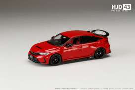 Honda  - Civic red - 1:43 - Hobby Japan - HJD431001R - HJD431001R | Toms Modelautos