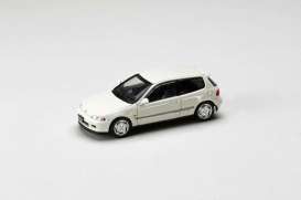 Honda  - Civic white - 1:64 - Hobby Japan - HJDM002-5 - HJDM002-5 | Toms Modelautos