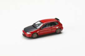 Honda  - Civic red - 1:64 - Hobby Japan - HJDM002-8 - HJDM002-8 | Toms Modelautos